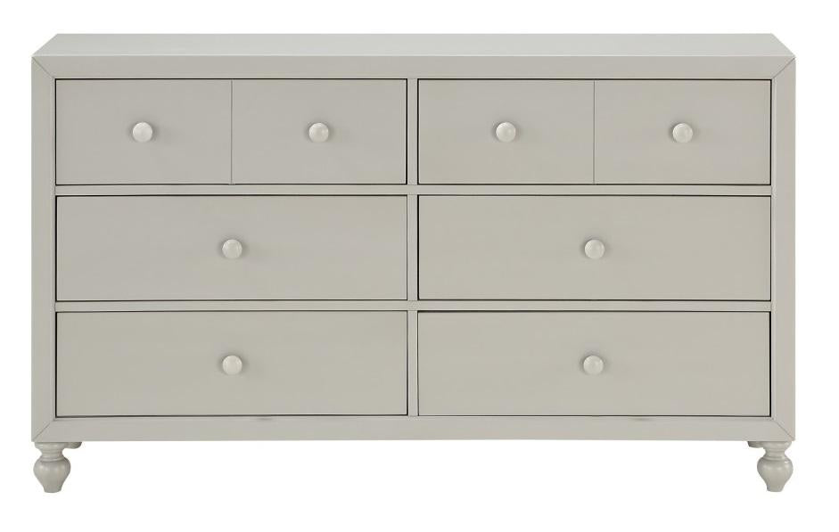 Wellsummer 6 Drawer Dresser in Gray 1803GY-5