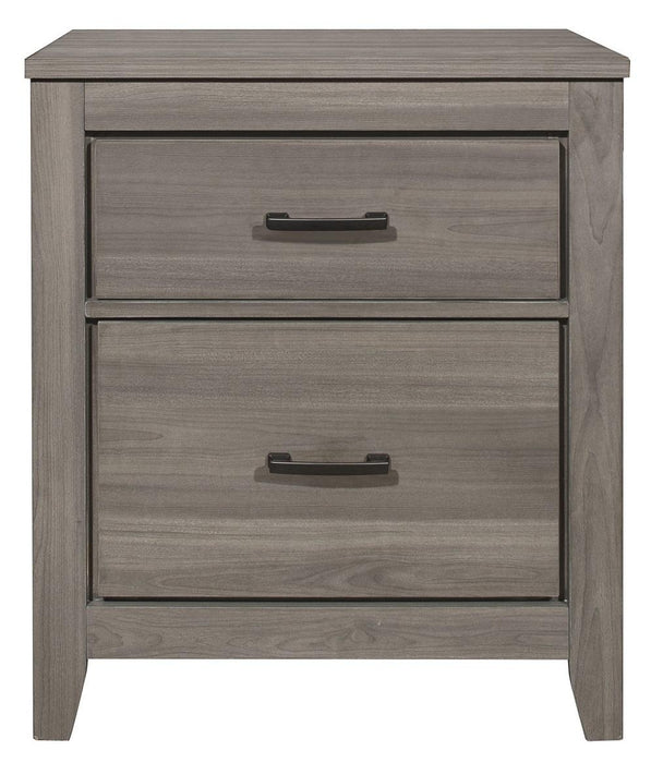 Waldorf 2 Drawer Nightstand in Dark Gray 1902-4