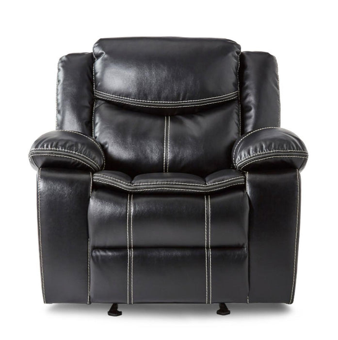 Bastrop Glider Reclining Chair in Black 8230BLK-1