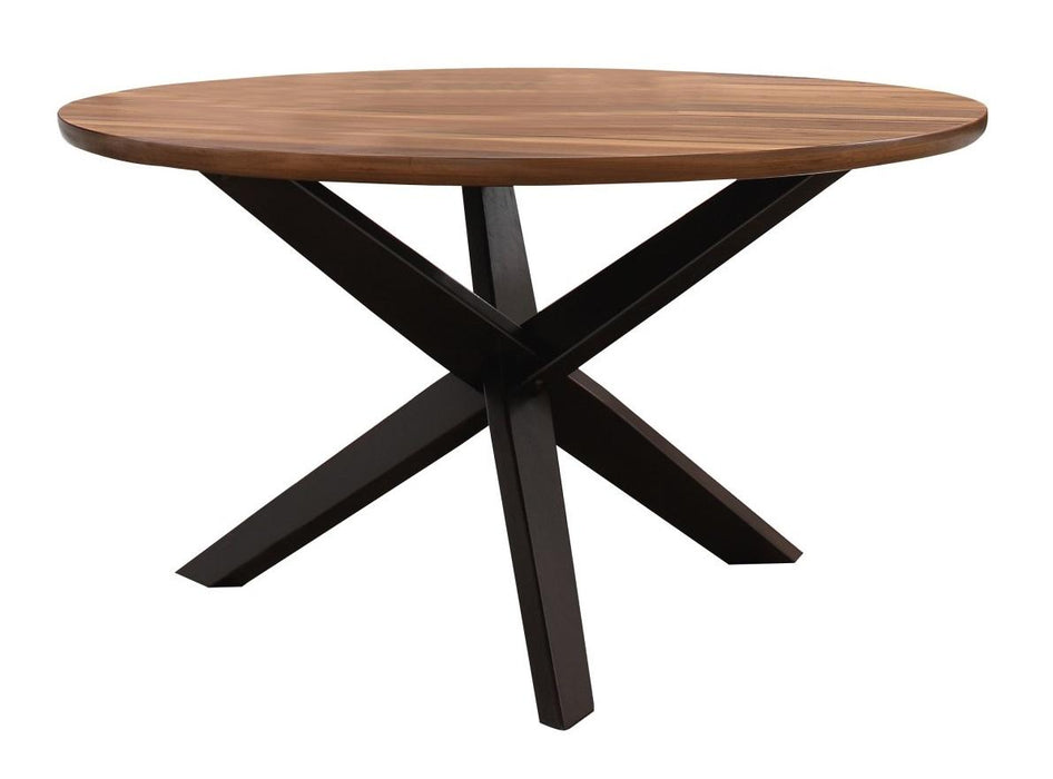 Nelina Round Dining Table in Espresso & Natural 5597-53*