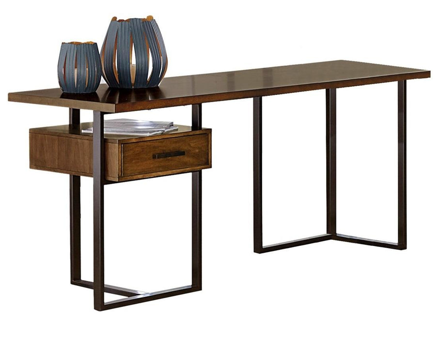 Sedley Return Desk with One Cabinet, Reversible in Walnut 5415RF-16*