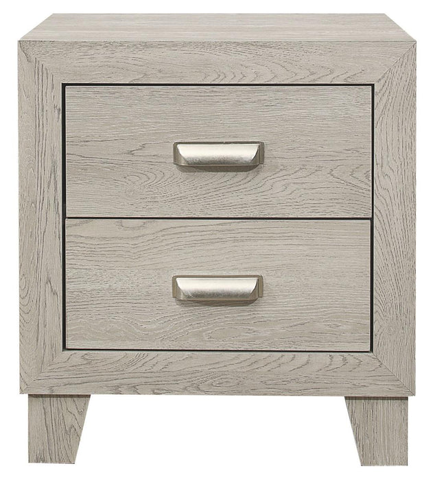 Quinby 2 Drawer Nightstand in Light Brown 1525-4