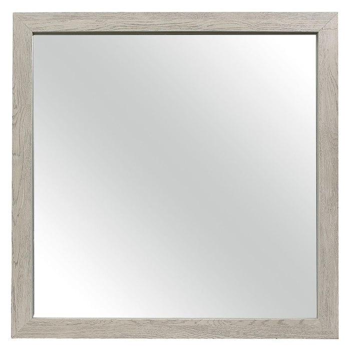 Quinby Mirror in Light Brown 1525-6