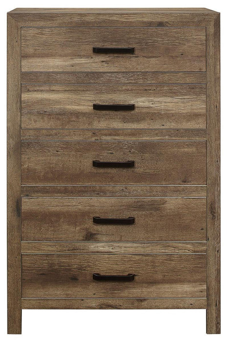 Mandan 5 Drawer Chest in Weathered Pine 1910-9