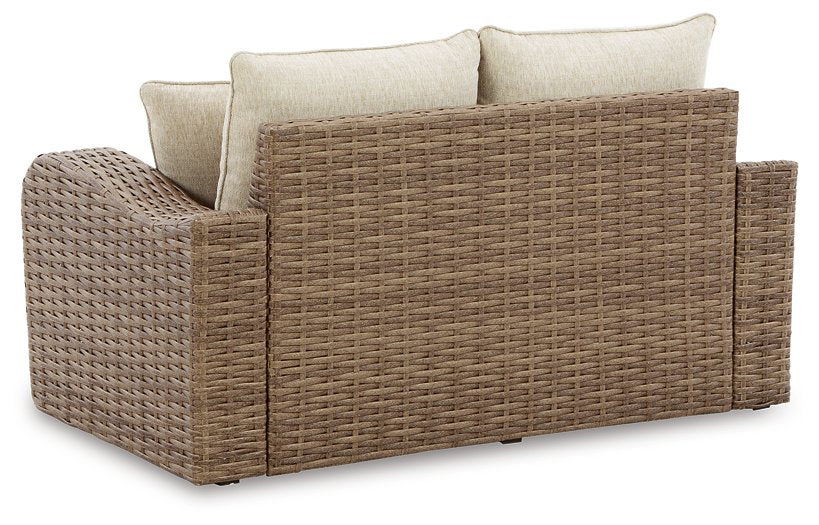 Sandy Bloom 4-Piece Outdoor Upholstery Package