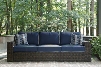 Grasson Lane 3-Piece Outdoor Sofa and Loveseat with Coffee Table