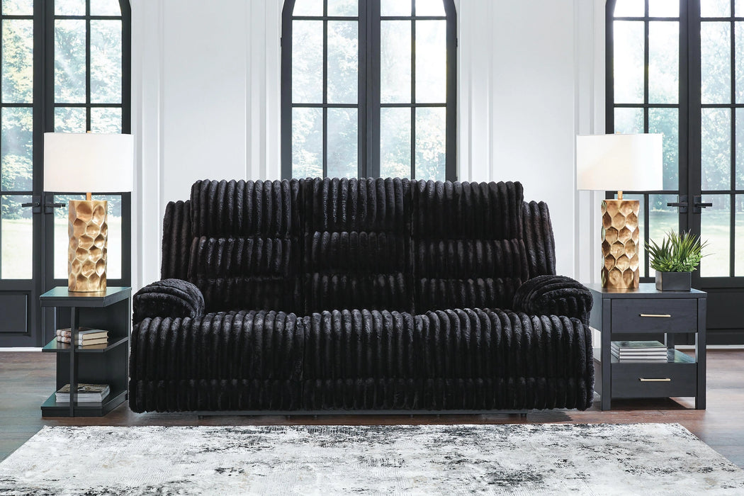Rhine Falls Power Reclining Sofa with Drop Down Table