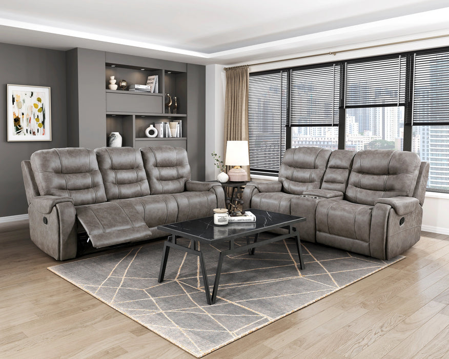 Oberon Double Reclining Love Seat With Center Console