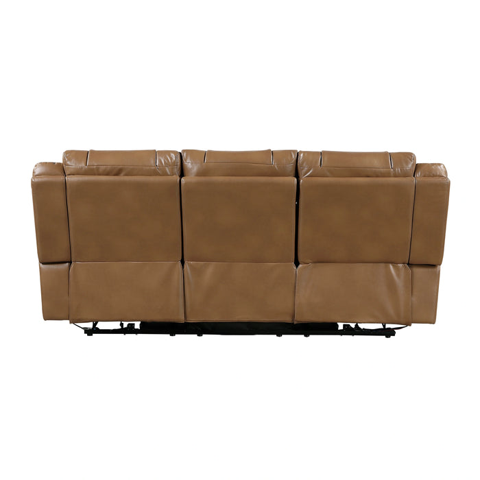 Huron Power Double Reclining Sofa With Center Drop-Down Cup Holders