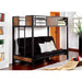 CLAPTON Black Twin Bed w/ Futon Base image