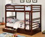 California IV Dark Walnut Twin/Twin Bunk Bed image