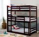 California V Dark Walnut Twin/Twin/Twin Bunk Bed image