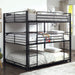 Olga I Sand Black Queen Triple Decker Bed image