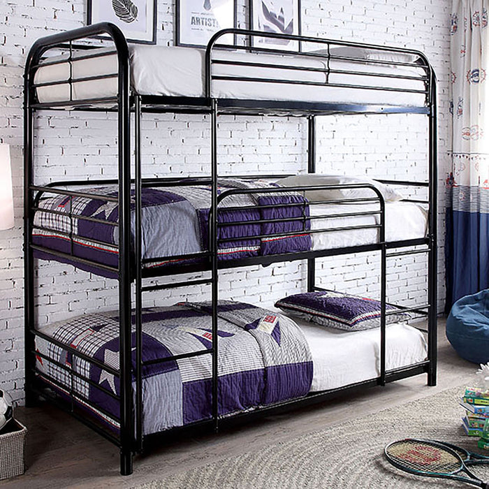 Opal Ii Black Twin Triple Decker Bed image