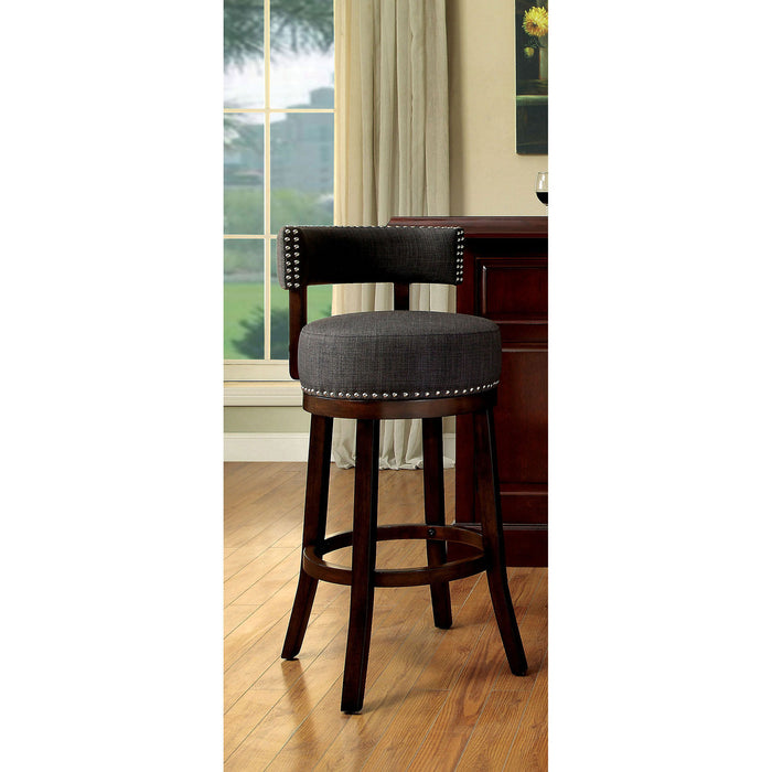 LYNSEY Dark Oak/Gray 24" Bar Stool image