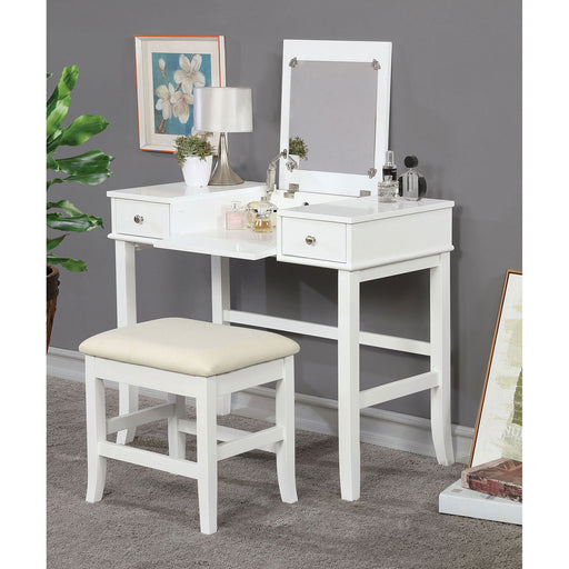 Kelis White Vanity w/ Stool image