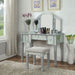 Cyndi Silver Vanity w/ Stool image