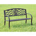 MINOT Black Patio Steel Bench image