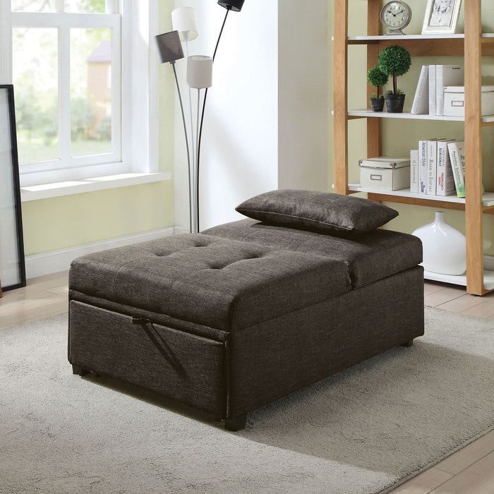 Oona Dark Gray Futon Sofa image