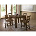 Kristen Rustic Oak 5 Pc. Dining Table Set image