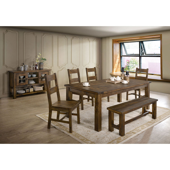 Kristen Rustic Oak Dining Table image