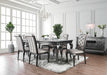 Amina Gray 9 Pc. Dining Table Set image