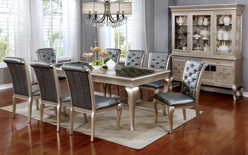 Amina Champagne 7 Pc. Dining Table Set image