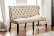 SANIA 3-Seater Loveseat Bench, Ivory image