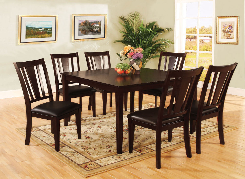 Bridgette I Espresso 7 Pc. Sq. Dining Table Set image