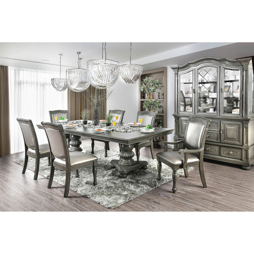 Alpena Gray 9 Pc. Dining Table Set (2AC+6SC) image