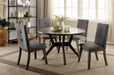 ABELONE Gray, Light Gray 5 Pc. Round Dining Table Set image