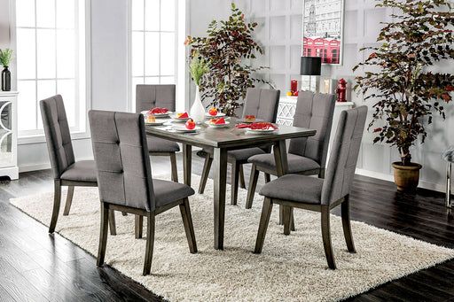 ABELONE Gray, Light Gray 7 Pc. Dining Table Set image