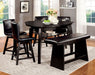 HURLEY Black 7 Pc. Counter Ht. Table Set image