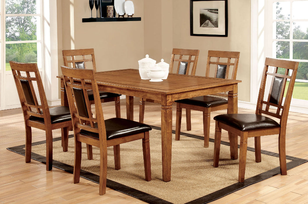 FREEMAN I Light Oak/Espresso Dining Table Set image