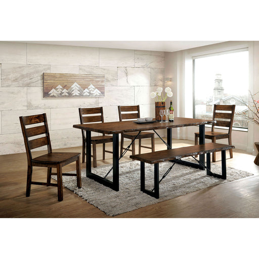 Dulce Walnut 6 Pc. Dining Table Set w/ Bench image