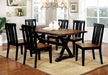 ALANA Antique Oak/Black 7 Pc. Dining Table Set image