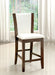 Manhattan III Dark Cherry/White Counter Ht. Chair, White (2/CTN) image