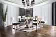 NOVA Silver/Black 7 Pc. Dining Table Set image