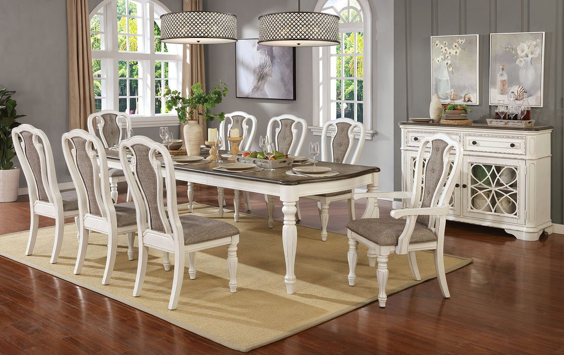 LESLIE 7 Pc. Dining Table Set (2AC+4SC) image