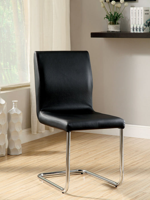 LODIA I Black/Silver Side Chair image