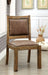 GIANNA Rustic Pine/Brown Side Chair (2/CTN) image