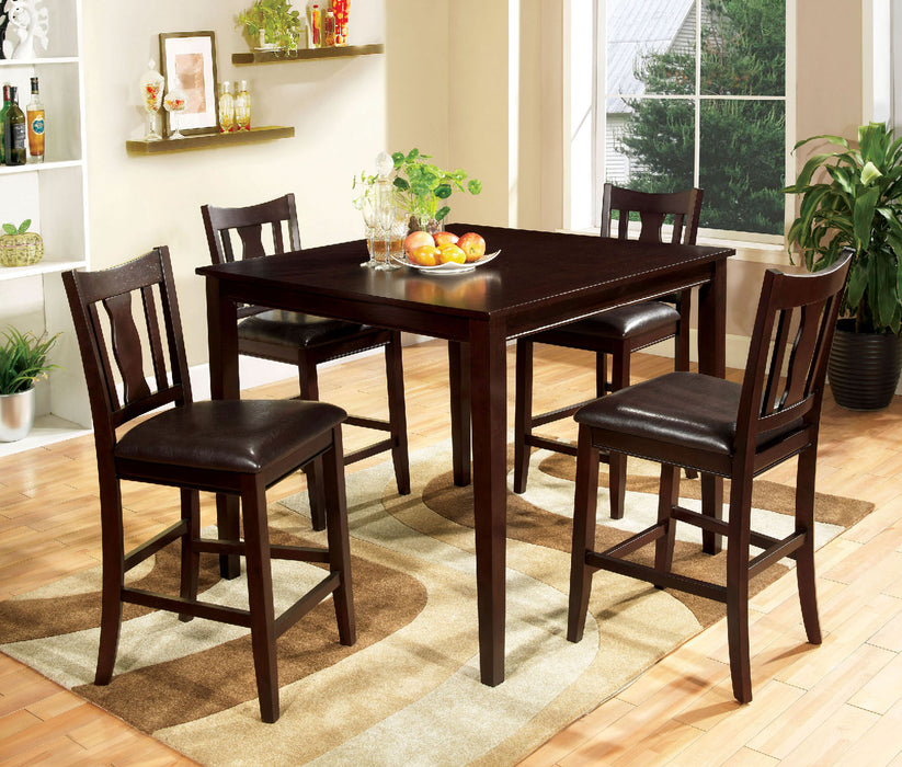 West Creek II Espresso 5 Pc. Counter Ht. Table Set image