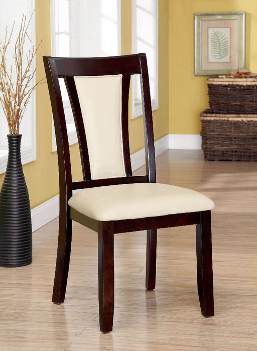 BRENT Dark Cherry/Ivory Side Chair (2/CTN) image