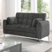 LUPIN Loveseat w/ Pillows, Dark Gray image