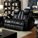 ZAURAK Dark Gray Love Seat w/ 2 Recliners image