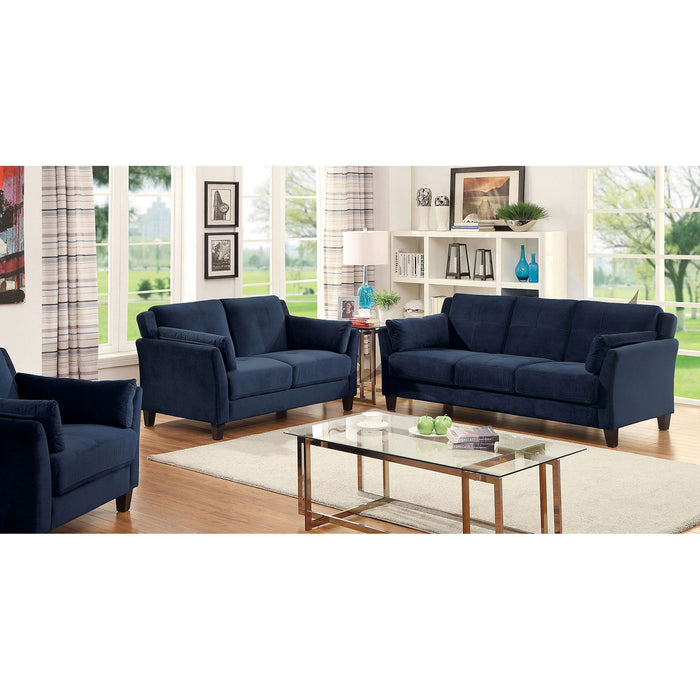 YSABEL Sofa + Love Seat + Chair, Navy image