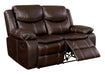 Pollux Brown Console Love Seat image