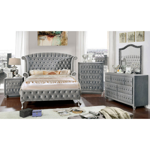 Alzir Gray 5 Pc. Queen Bedroom Set w/ 2NS image