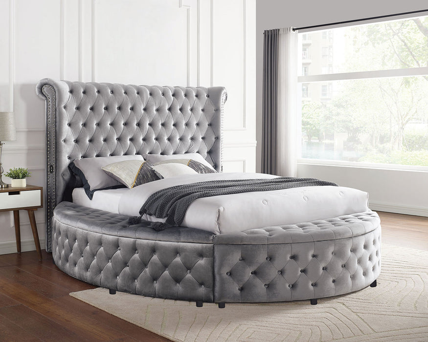 SANSOM Queen Bed, Gray image