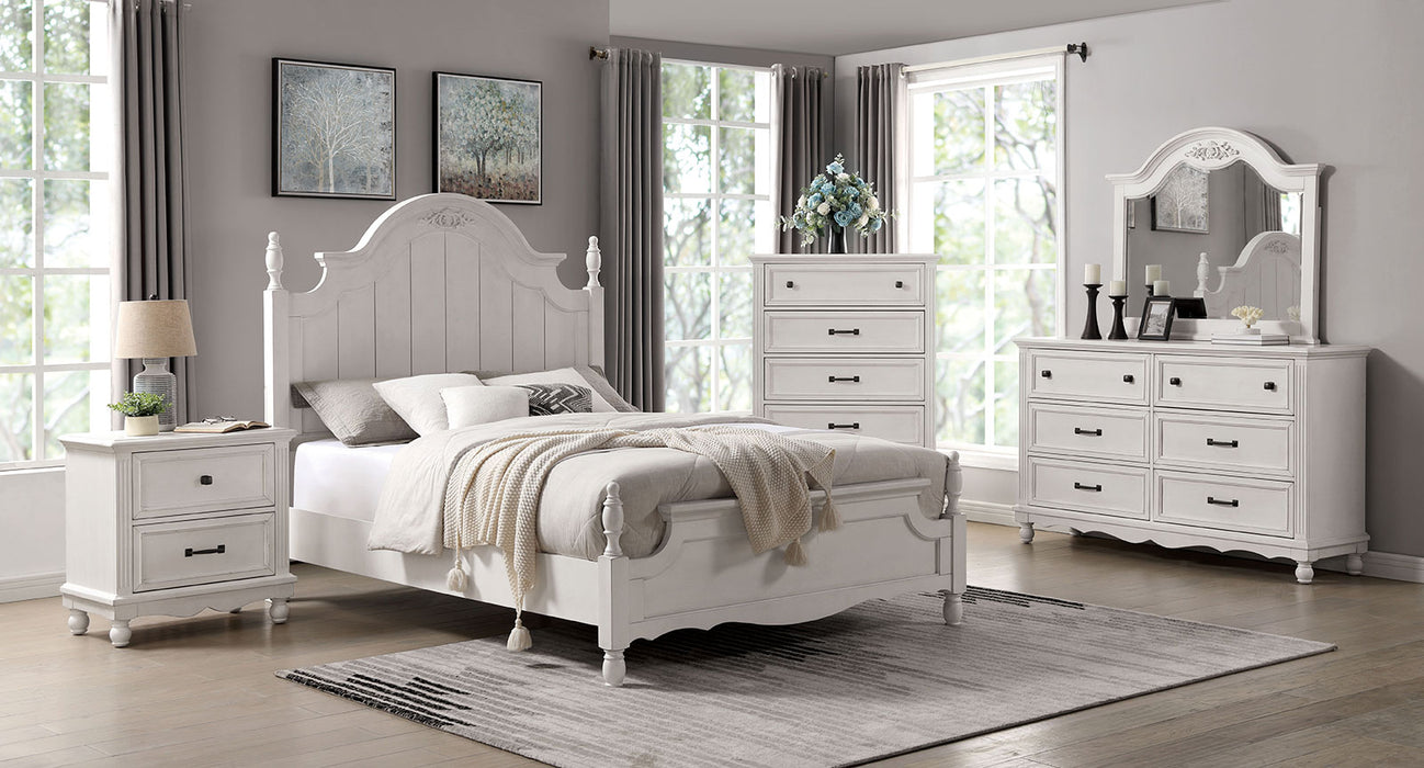 GEORGETTE Queen Bed + 2NS + Dresser + Mirror image